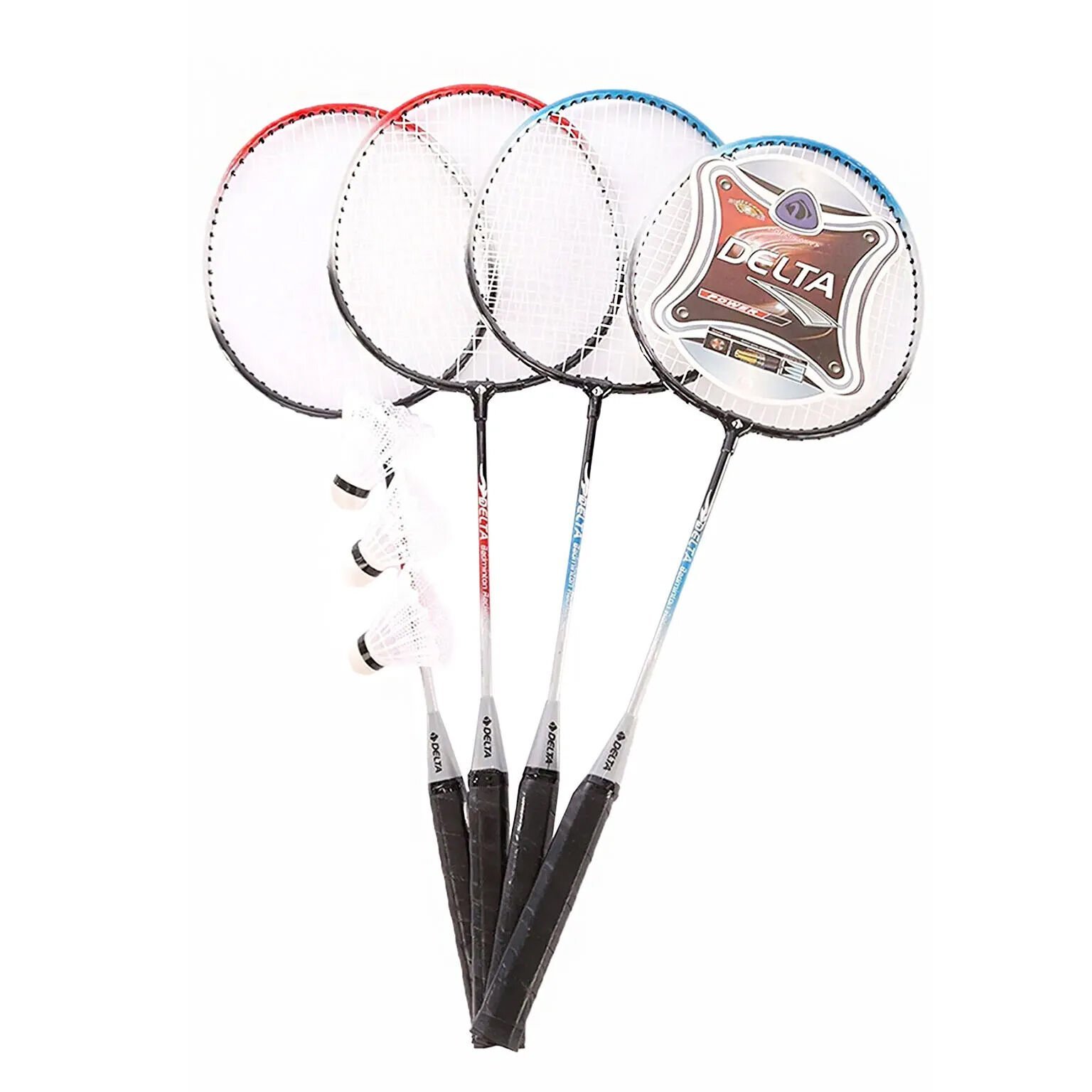Delta 4 Adet Badminton Raketi ve 3 Top Seti