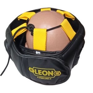 Leon Hardy Boks, Muay Thai ve Kick-Boks Antrenman Kaskı Siyah Sarı