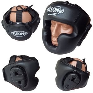 Leon Hardy Boks, Muay Thai ve Kick-Boks Antrenman Kaskı Siyah