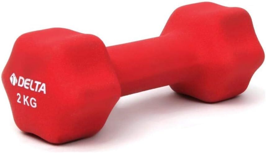 Delta 2 kg. 1 Adet Neopren Dambıl Kırmızı