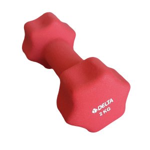 Delta 2 kg. 1 Adet Neopren Dambıl Kırmızı