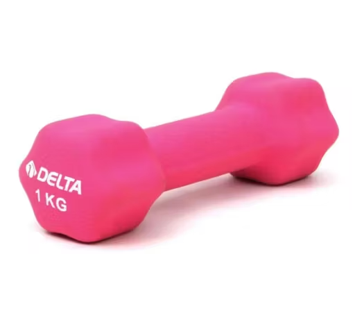 Delta 1 kg. 1 Adet Neopren Dambıl Pembe