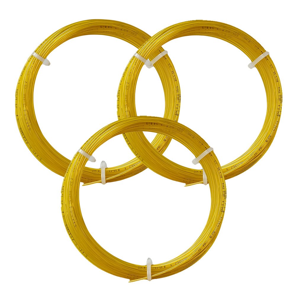 3 Adet Wilson Poly Gold 1,30 mm. Raket Kordajı 12 metre Altın Sarısı