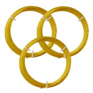 3 Adet Wilson Poly Gold 1,30 mm. Raket Kordajı 12 metre Altın Sarısı