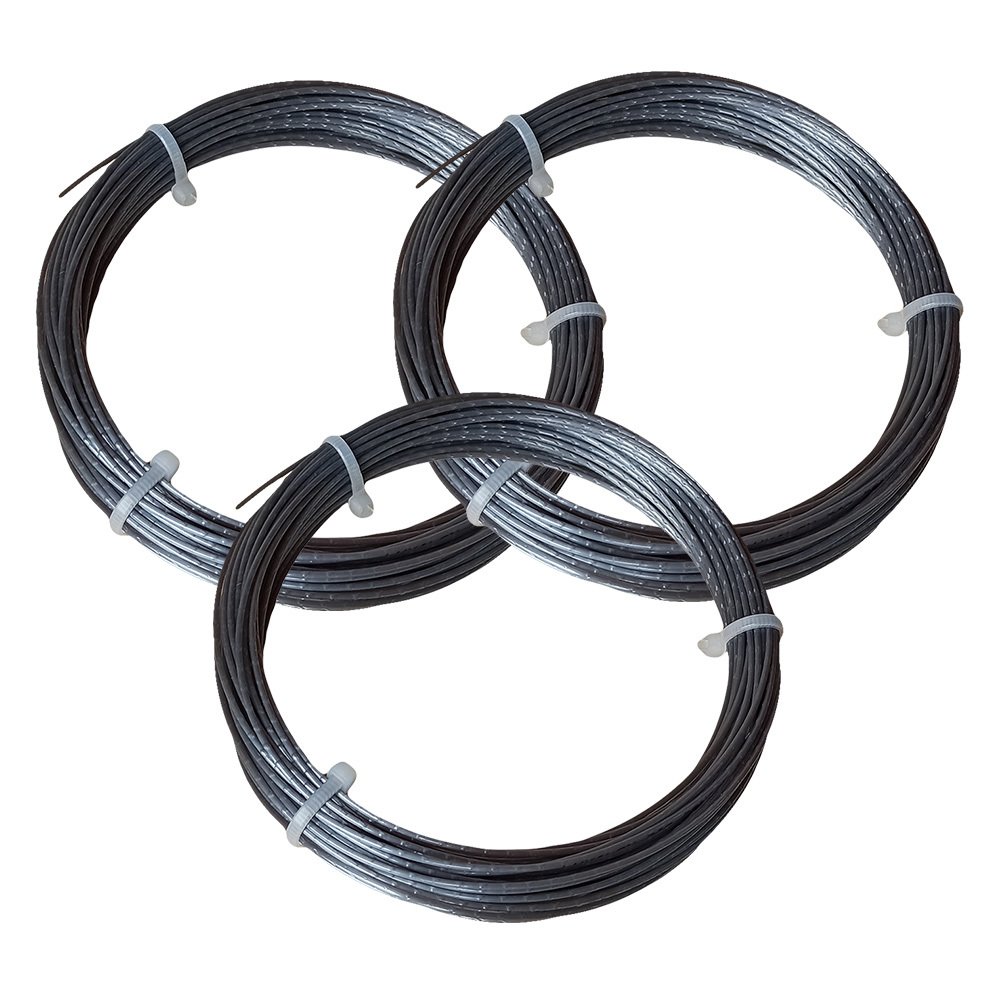 3 Adet Luxilon 125 Alu Power Rough Kordaj 12 Metre Silver