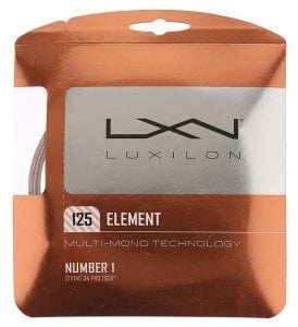 Luxilon 125 Element Raket Kordajı 1,25 mm. Kordaj Bordo Renk