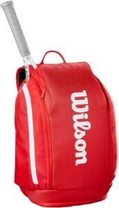 Wilson Süper Tour Tenis Sırt Çantası Raket Bölmeli Kırmızı