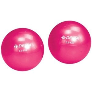 Delta Pilates Denge Topu Toning Ball  2 Adet 900 Gr. Fuşya