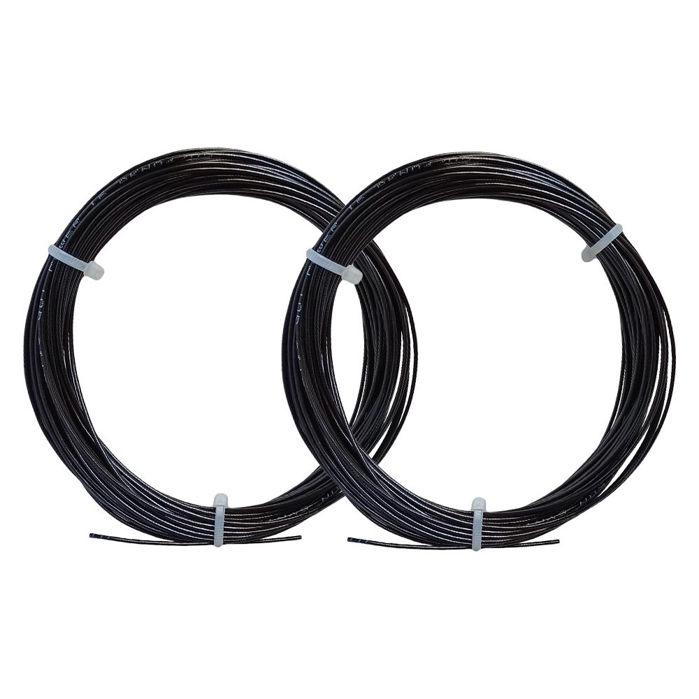 2 Adet Wilson Synthetic Gut Power 1,30 mm. Kordaj 12 Metre Siyah