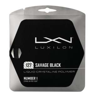 Luxilon 127 Savage Black Raket Kordajı 1,27 mm. Kordaj Siyah