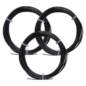 3 Adet Wilson Synthetic Gut Power 1,30 mm. Kordaj 12 Metre Siyah