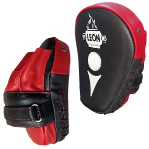 Leon Ultimate Hakiki Deri Boks ve Kick Boks El Lapası Ellik Kırmızı
