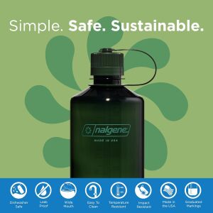 Nalgene Narrow Mouth Suluk 1 Litre 32 Oz Nefti Yeşil