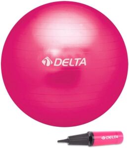 Delta 55 cm Pembe Pilates Topu + Pompa