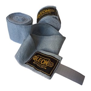 Leon Elastik Boks, Kick Boks ve Muay Thai Bandajı 3,5 Metre Gri