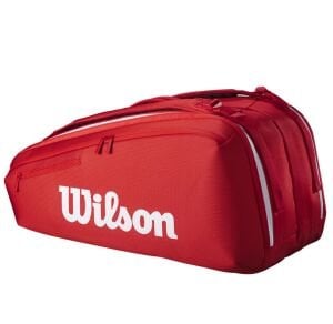 Wilson Süper Tour 2025 9lu Raket ve Tenis Çantası Kırmızı