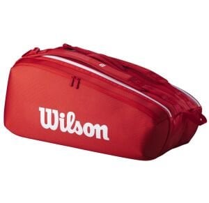 Wilson Süper Tour 2025 9lu Raket ve Tenis Çantası Kırmızı