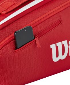 Wilson Süper Tour 2025 9lu Raket ve Tenis Çantası Kırmızı