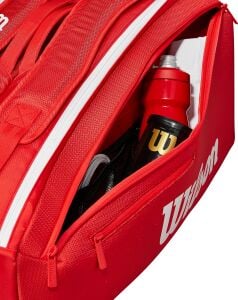 Wilson Süper Tour 2025 9lu Raket ve Tenis Çantası Kırmızı