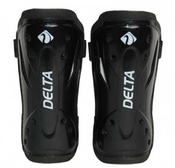 Delta Çift Cırtlı Tekmelik Futbolcu Tekmeliği Siyah