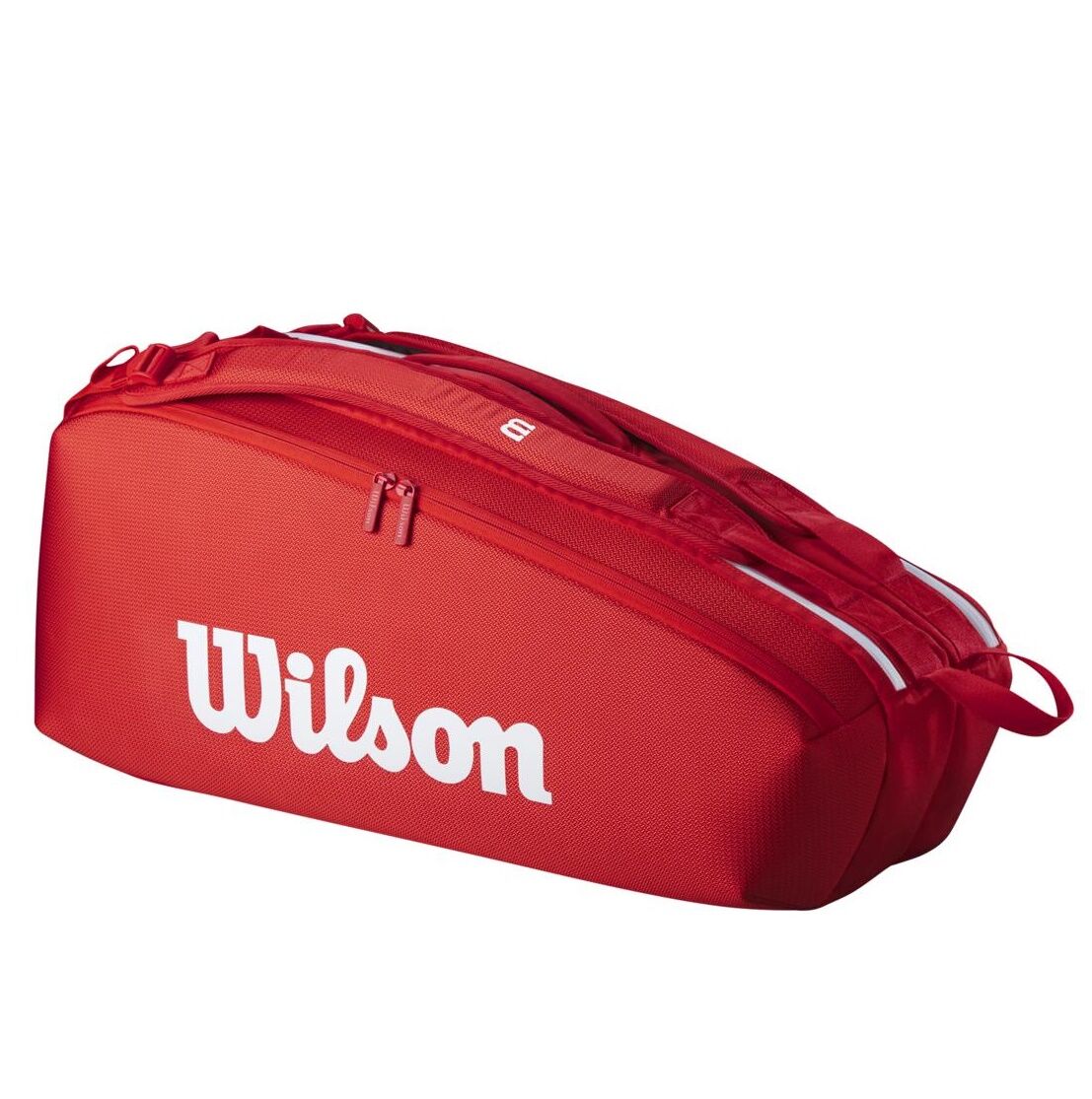 Wilson Süper Tour 2025 6lı Raket ve Tenis Çantası Kırmızı