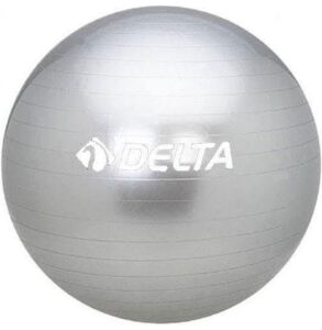 Delta 65 cm Gümüş Renk Pilates Topu + Pompa