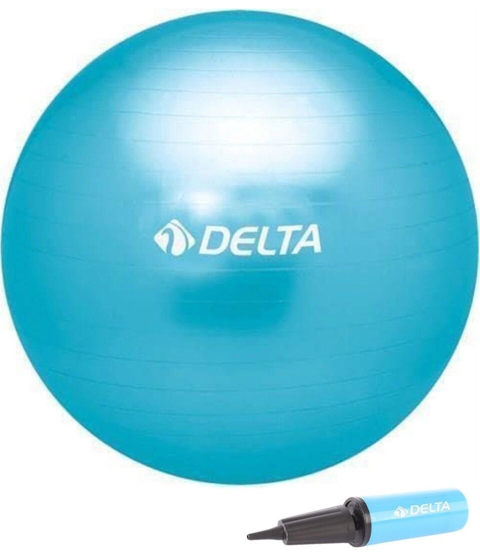 Delta 55 Cm. Mavi Pilates Topu + Pompa