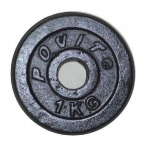 Povit Demir Döküm Plaka Ağırlık 1 kg. Siyah