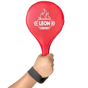 Leon Ultimate Hakiki Deri Boks ve Kick Boks Raket Ellik Kırmızı