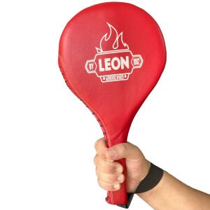 Leon Ultimate Hakiki Deri Boks ve Kick Boks Raket Ellik Kırmızı