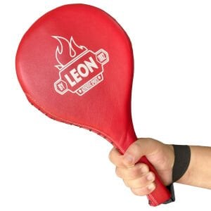 Leon Ultimate Hakiki Deri Boks ve Kick Boks Raket Ellik Kırmızı