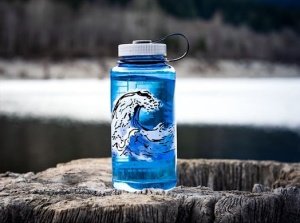 Nalgene 32 Oz WM Trout Wind Suluk Matara 1 Litre Mavi 682019-0140