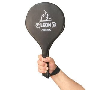 Leon Ultimate Hakiki Deri Boks ve Kick Boks Raket Ellik Siyah