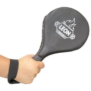 Leon Ultimate Hakiki Deri Boks ve Kick Boks Raket Ellik Siyah