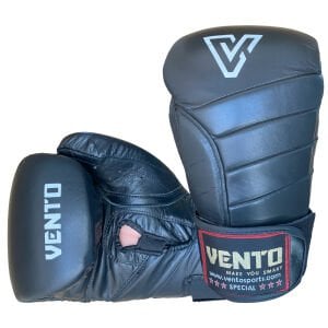 Vento X5 Hakiki Deri Boks ve Kick Boks Eldiveni Siyah