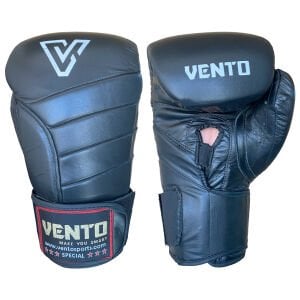 Vento X5 Hakiki Deri Boks ve Kick Boks Eldiveni Siyah