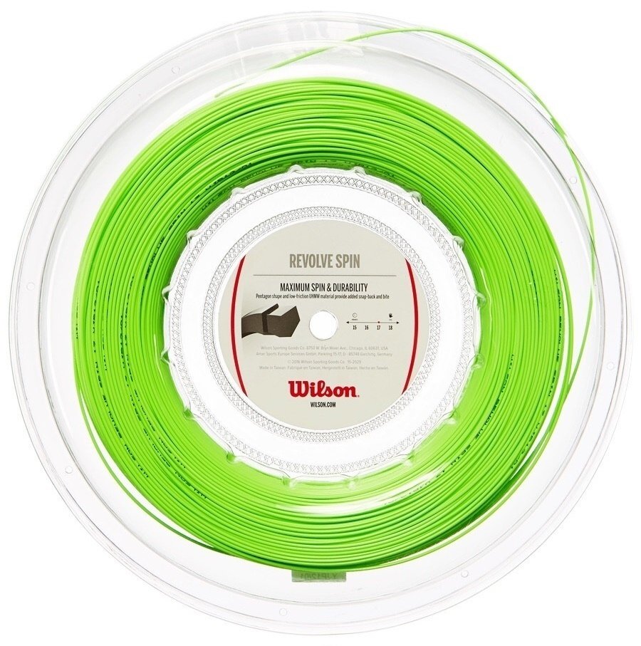Wilson Revolve Spin 1,25 mm. Rulo Raket Kordajı 200 metre Yeşil