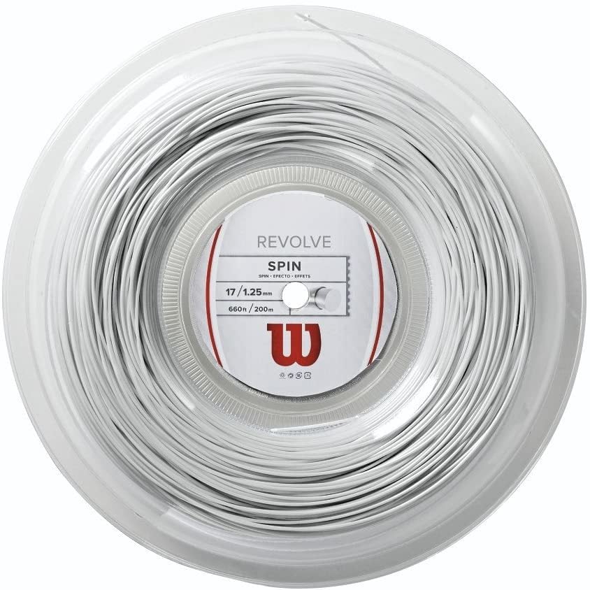 Wilson Revolve Spin 1,25 mm. Rulo Raket Kordajı 200 metre Beyaz