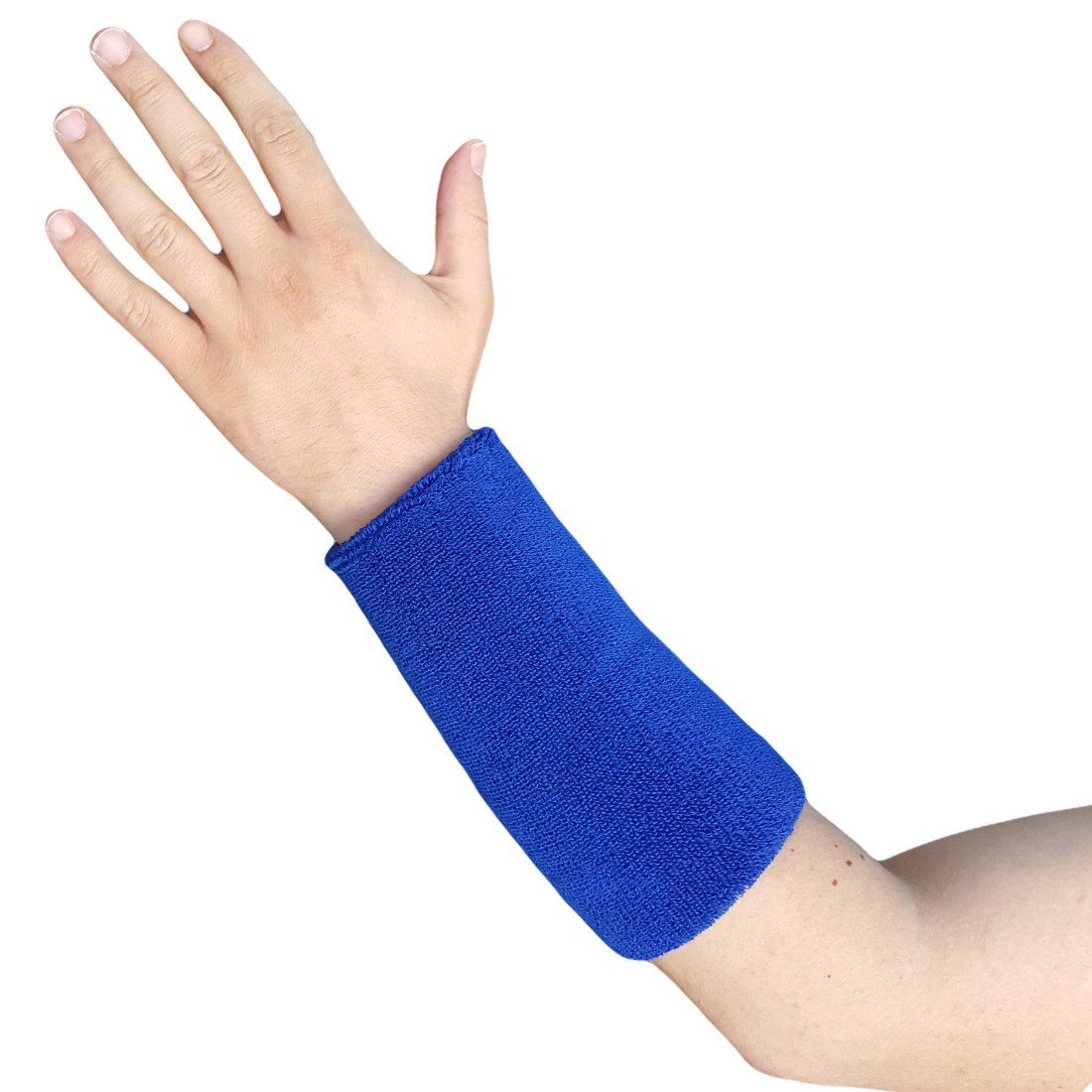 Basketbol Havlu El Bilekliği Geniş El Bilekliği Mavi