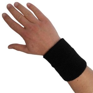 Havlu El Bilekliği, Futbol, Basketbol Tenis İçin Bileklik Siyah