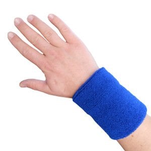 Sporcu Havlu El Bilekliği Ekonomik Bileklik Mavi