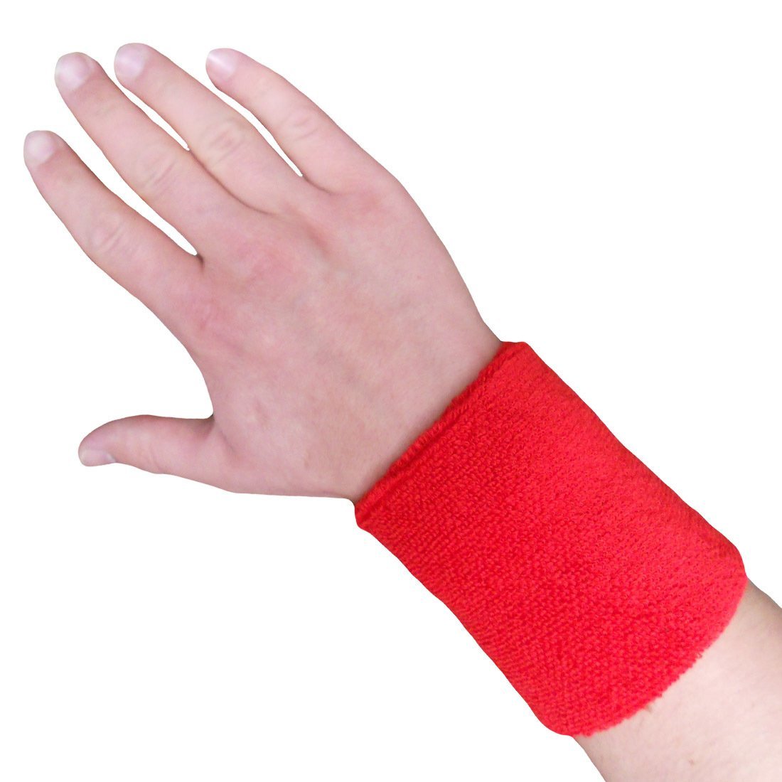 Sporcu Havlu El Bilekliği Ekonomik Bileklik Kırmızı