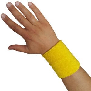 Sporcu Havlu El Bilekliği Ekonomik Bileklik Sarı