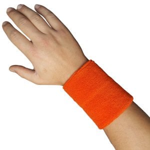 Sporcu Havlu El Bilekliği Ekonomik Bileklik Turuncu