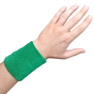 Sporcu Havlu El Bilekliği Ekonomik Bileklik Yeşil