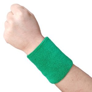 Sporcu Havlu El Bilekliği Ekonomik Bileklik Yeşil