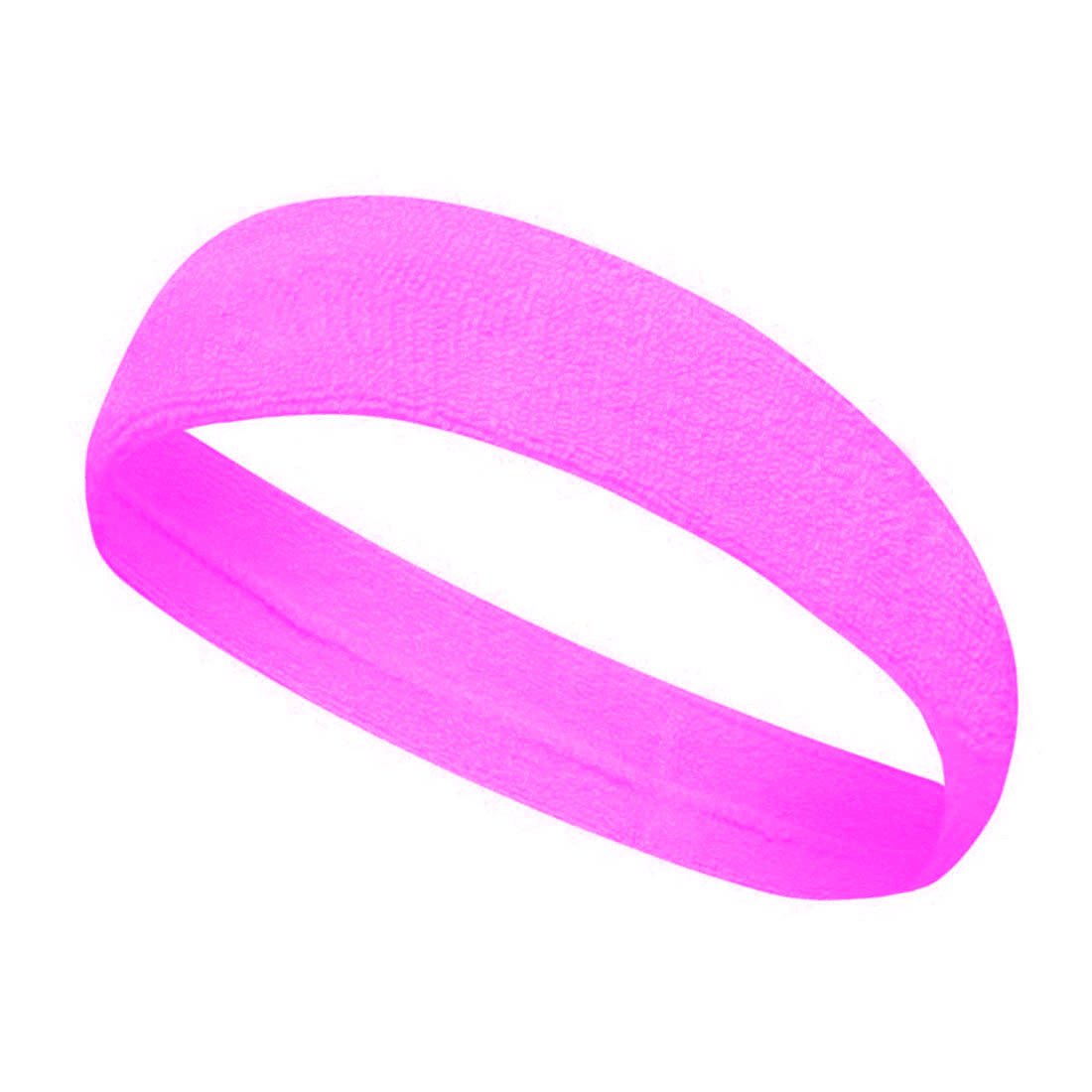 Sporcu Havlu Kafa Bandı, Alın Ter Bandı Headband Pembe
