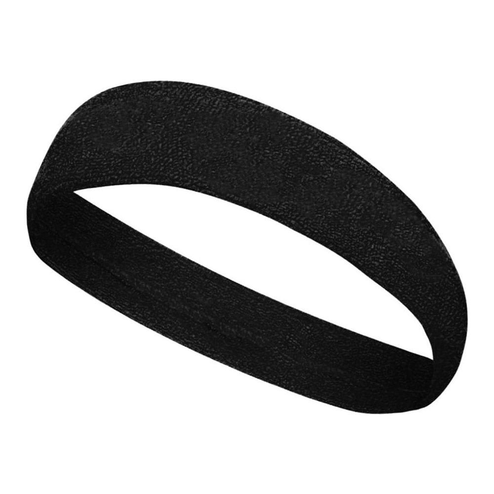 Sporcu Havlu Kafa Bandı, Alın Ter Bandı Headband Siyah