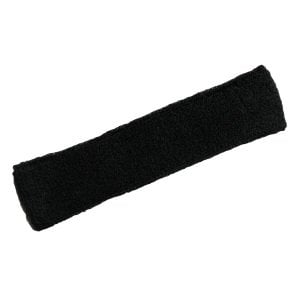 Sporcu Havlu Kafa Bandı, Alın Ter Bandı Headband Siyah