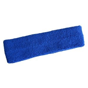Sporcu Havlu Kafa Bandı, Alın Ter Bandı Headband Mavi